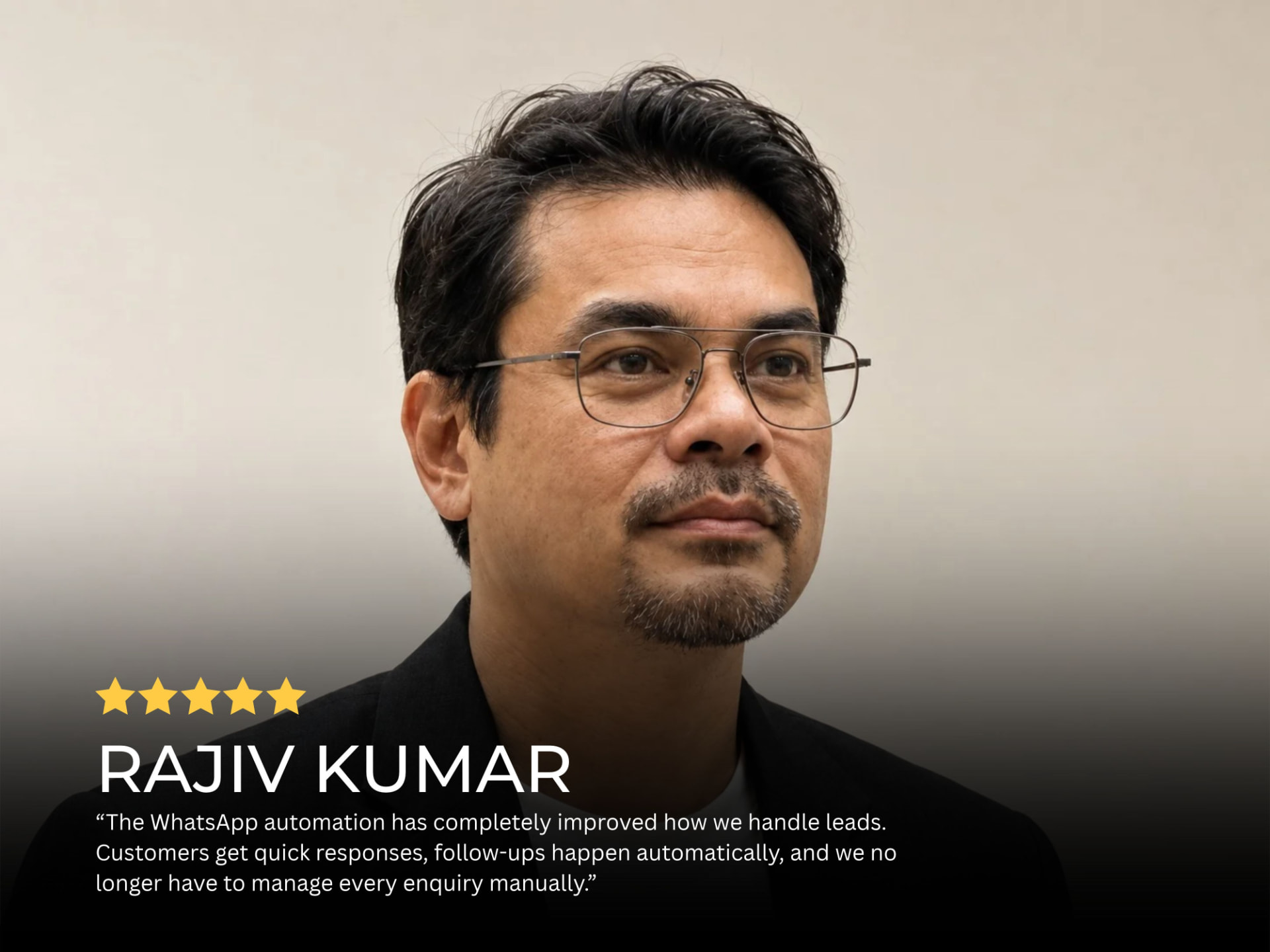 Rajiv Kumar testimonial