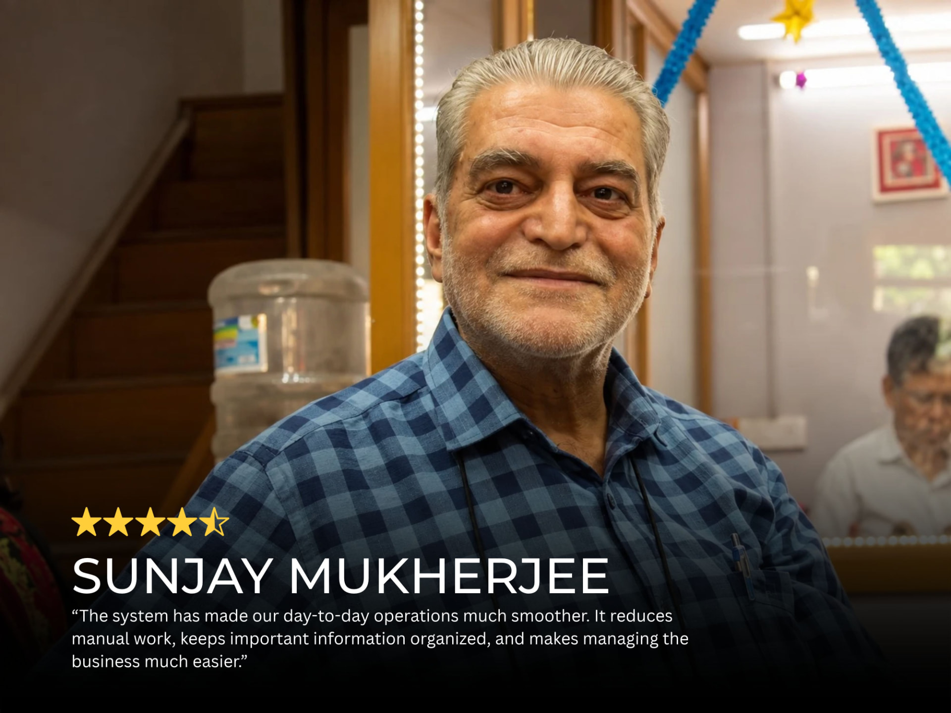 Sunjay Mukherjee testimonial